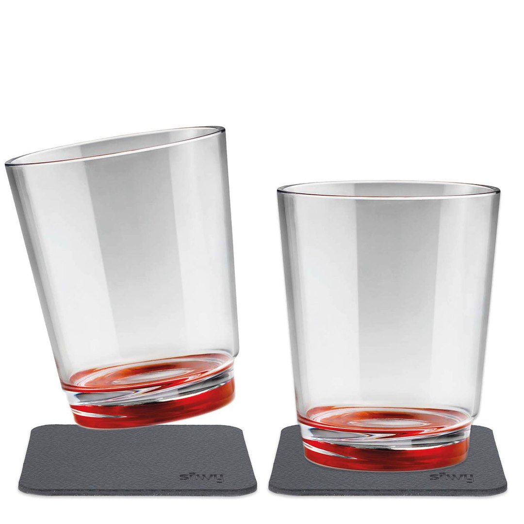 Silwy Drinkware S025-0502-2 MAG DRINKING CUP TRIPLE READY RED