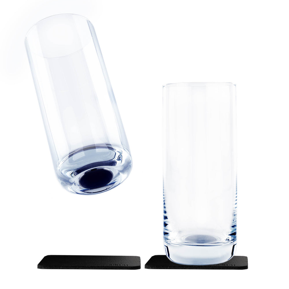 Silwy Drinkware S030-1311-2 Magnetic Crystal Glass Longdrink Set