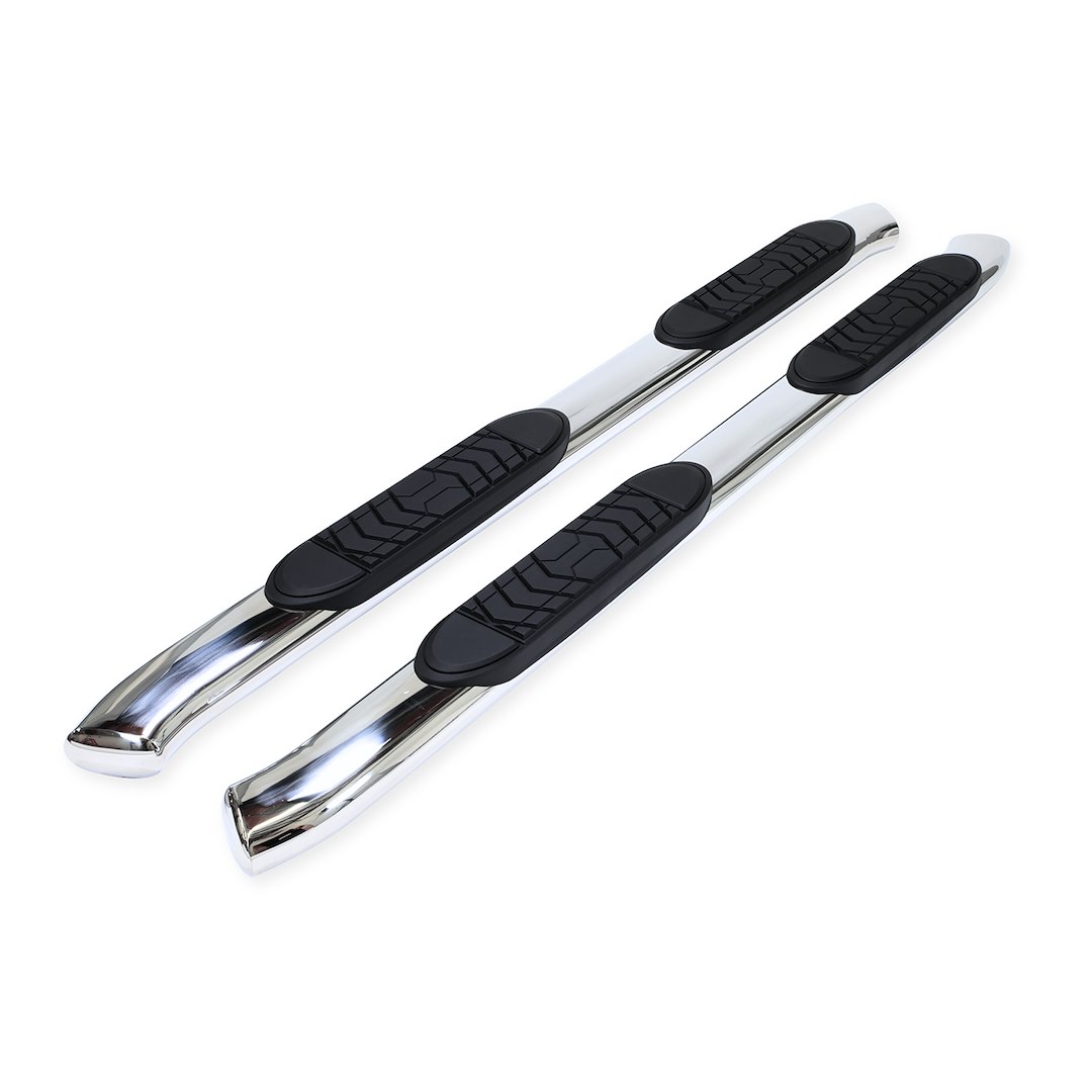 TrailFX A7103S 5 Inch Oval Nerf Bars Polished Stainless Steel 2024-2025 Tacoma Double Cab