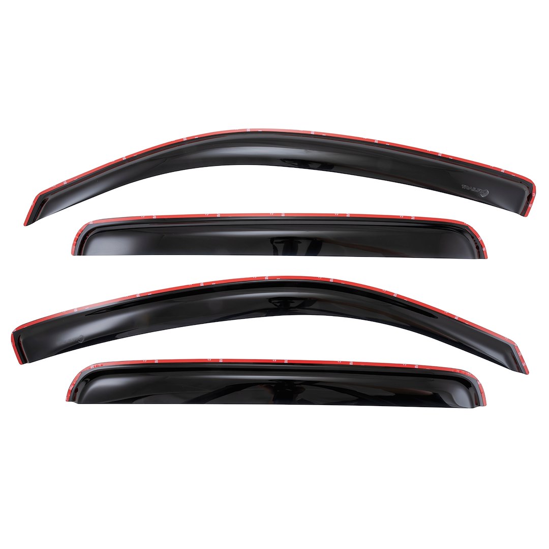 TrailFX 4056IC Rainguard/Window Vent , in-Channel, Snap-in, Smoke, Acrylic, Fits 2005-2015 Toyota Tacoma Access Cab/Double Cab