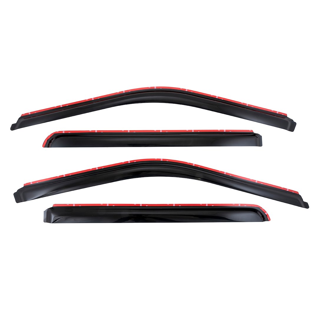 TrailFX 4381IC In-Channel Window Vents Smoke Acrylic 4-Piece Set