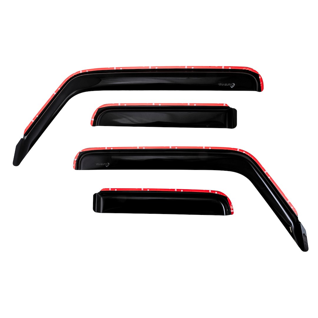 TrailFX 4811IC In-Channel Window Vents Smoke 4-Piece Set for Jeep Wrangler JL Gladiator JT