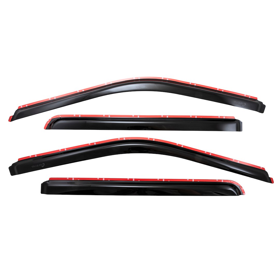 TrailFX 4975IC In-Channel Window Vent Visors Smoke Acrylic 4-Piece Set