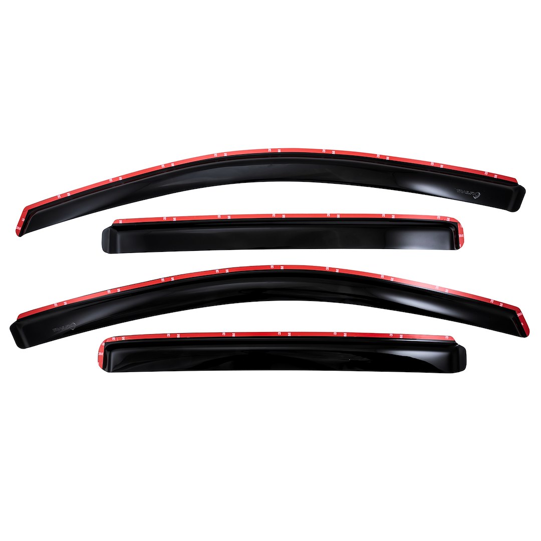 TrailFX 4977IC In-Channel Window Vent Visor Set Smoke Acrylic 4pc