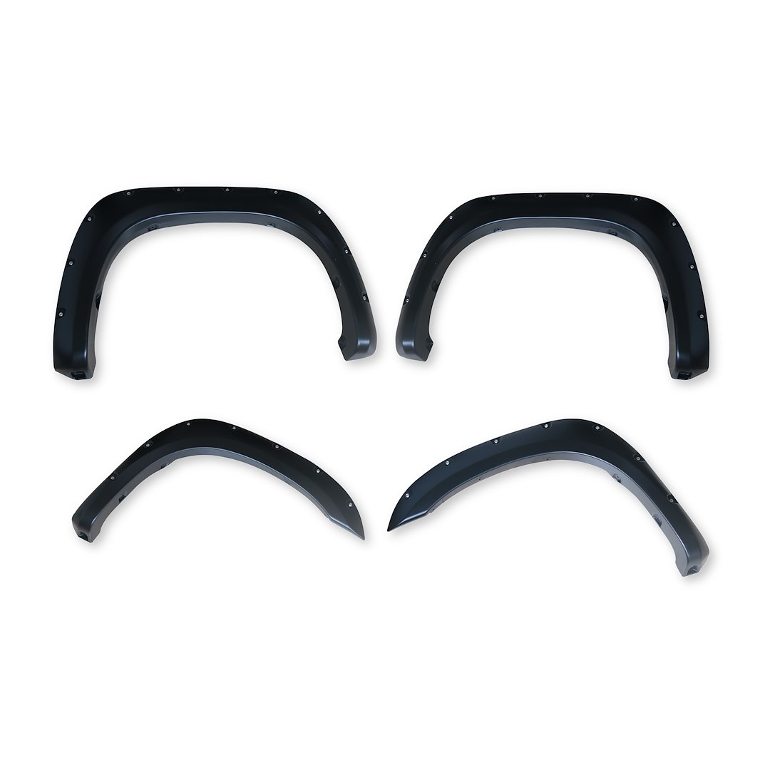 TrailFX TFT3001S Pocket Style Fender Flares Smooth Black Paintable Set of 4