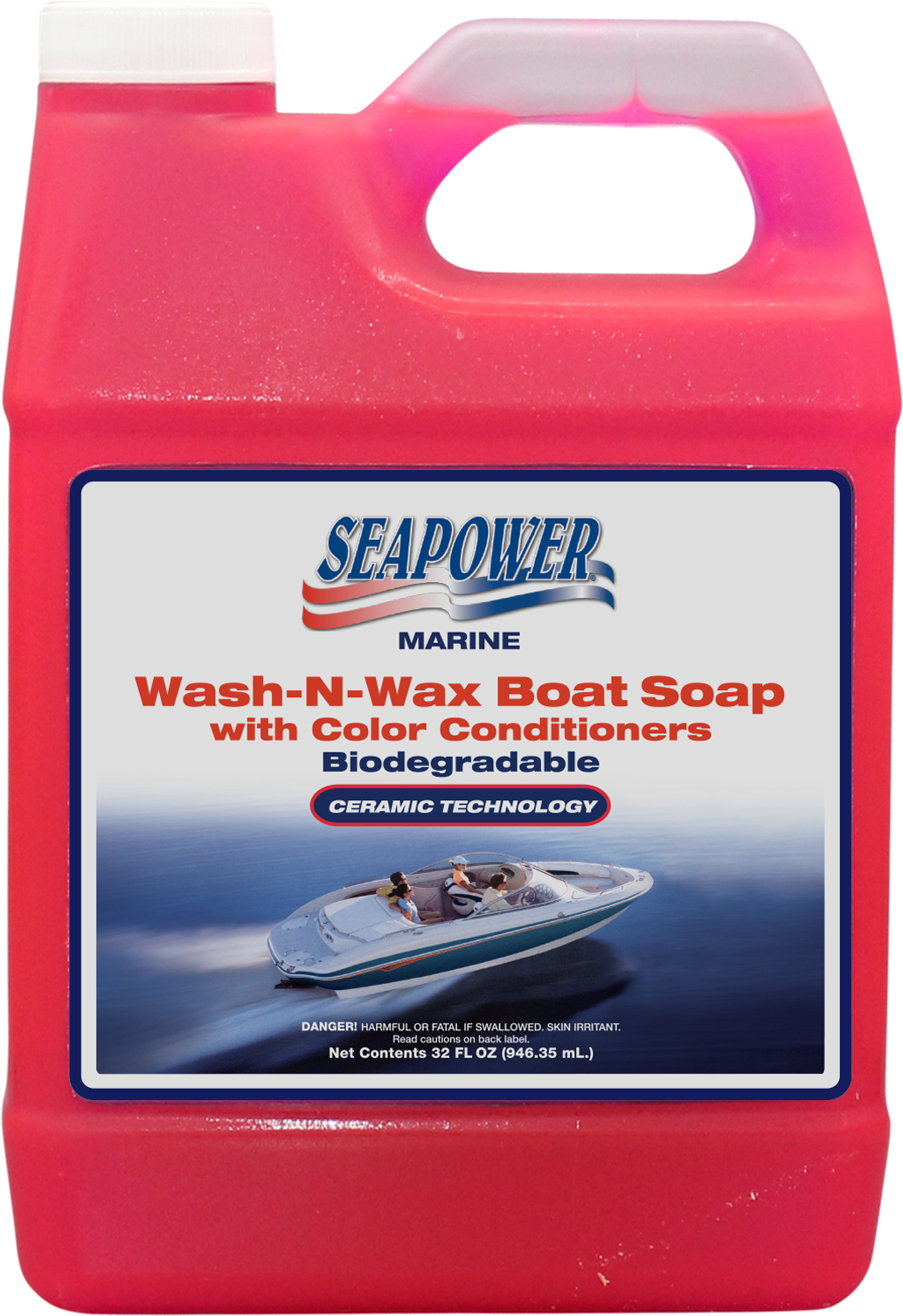T.R. Industries SWS-32 Marine Wash-N-Wax Boat Soap 32 oz Biodegradable