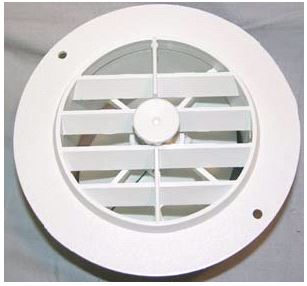 D & W Sales Eng. 3940WH HEAT VENT  4'  WHITE