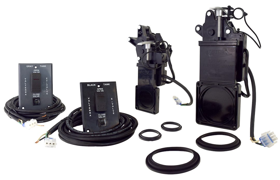 Valterra E1013NEVP Electric Waste Valve System 3" & 1.5" RV Tank Drain