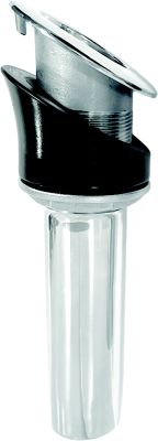 Tigress 77275 Screwless 9" Stainless Steel Rod Holder, 30 Degree Angle