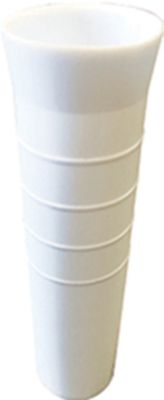 Tigress 88152-5  Vinyl Liners for 10" Flared Aluminum Weld-On Rod Holders, White