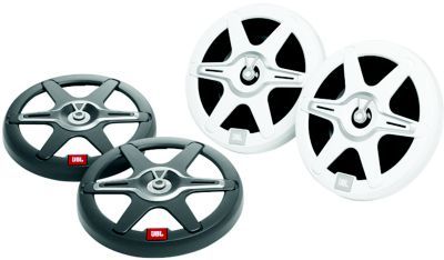 JBL JBLMARSPKCB82AM Club Marine 8-Inch RGB LED Coaxial Speakers (Pair)