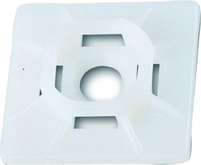 Ancor 199234 Cable Tie Adhesive Mounts Natural White 25-Pack