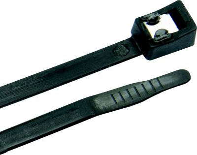 Ancor 199342 Ancor Standard Self Cutting Cable Ties, 6" UV Black, 50/pk