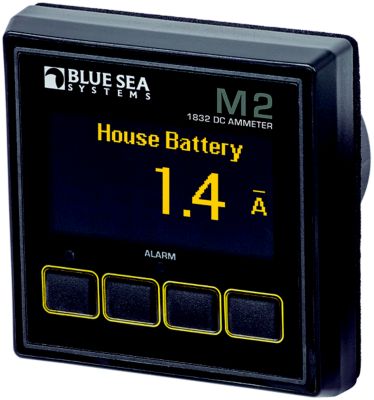 Blue Sea Systems 1832BSS M2 OLED Digital DC Ammeter Dual Circuit