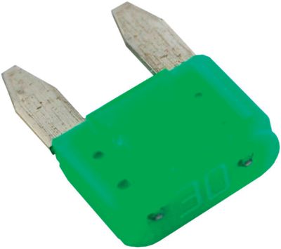 Blue Sea Systems 5274-BSS Blue Sea 5274 ATM® Mini Blade Fuse, 30 Amp, Green, 2/pk