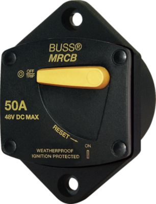 Blue Sea Systems 7048BSS 187 Series Panel Mount DC Circuit Breaker 150 Amp