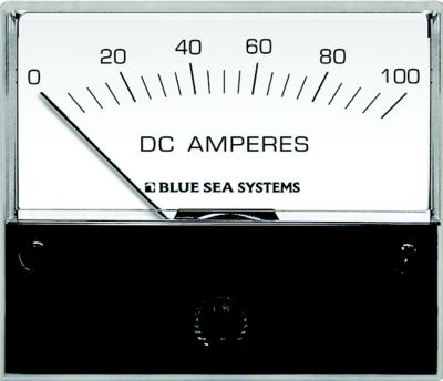 Blue Sea Systems 8017-BSS  DC Analog Ammeter - 0-100A With Shunt