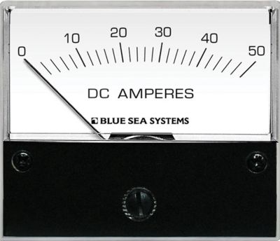 Blue Sea Systems 8022-BSS  DC Analog Ammeter - 0-50A With Shunt