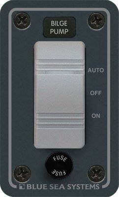 Blue Sea Systems 8263-BSS Bilge Pump Control Panel - Horizontal Mount