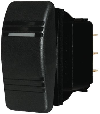 Blue Sea Systems 7945BSS Blue Sea 7945 Water Resistant Contura® III Switch, Black, (On)-Off-On