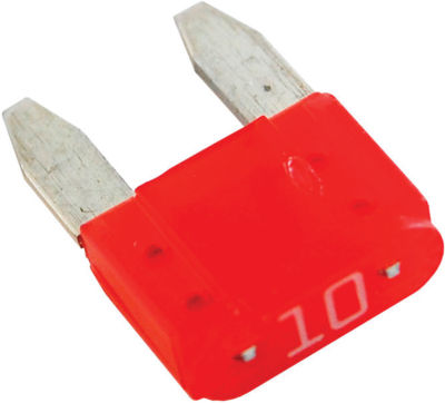 Blue Sea Systems 5271BSS Blue Sea 5271 ATM® Mini Blade Fuse, 10 Amp, Red, 2/pk