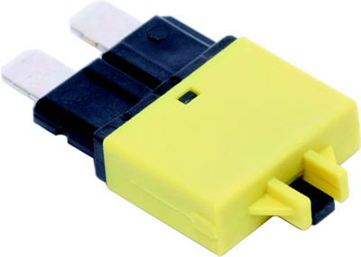 Blue Sea Systems 7066-BSS Blue Sea 7066 ATO/ATC-Style Low Profile Circuit Breaker, 20A, Yellow, 2/pk