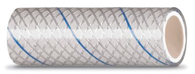 Seachoice 164-0125  Clear Reinforced PVC Tubing w/Blue Tracer - 164 Series
1/2" x 25'