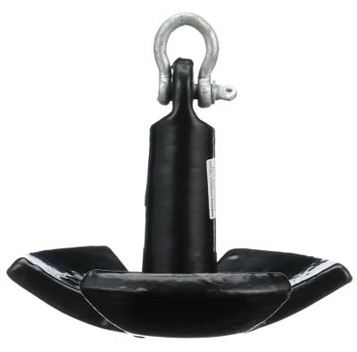 Seachoice 41530 River Anchor 30 lbs Black Vinyl Coated Cast Iron