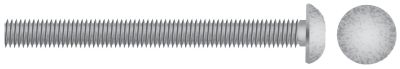 Seachoice RP-SC3815 Carriage Bolt 1/2"-13 x 4" Hot-Dipped Galvanized Steel (25-Pack)