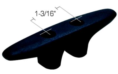 Seachoice 30800 Nylon Cleat-4 1/2 Black(Bulk)