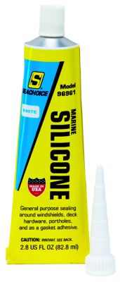 Seachoice 96961 Marine Silicone Sealant High Performance White 2.8oz