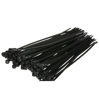 Seachoice 14171 UV Black Cable Ties 8 Inch Mounting Design 50 lb 100 Pack