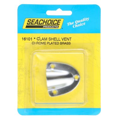 Seachoice 16101 Clam Shell Vent Chrome Plated Brass Marine 1-9/16 x 1-1/2 Inch