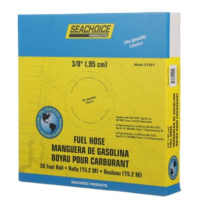 Seachoice 21221 EPA Compliant Fuel Hose Type B1-15 3/8" ID 50ft