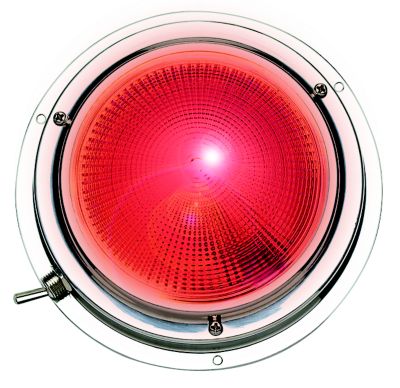 Seachoice 06641 Polished Stainless Steel Dual Mode Dome Light White/Red 15W 12V