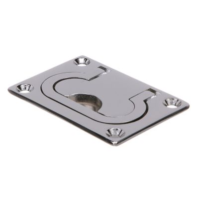 Seachoice 36741 Flush Mount Lifting Handle Chrome-Plated Brass 3" x 2-1/8"