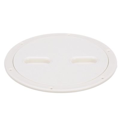 Seachoice 39421 Twist N Lock Deck Plate 8-1/2 Inch White Marine Access Hatch