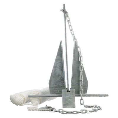 Seachoice 41732 Deluxe Anchor Kit with Chain and Line for 25-30 Ft Boats