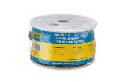Seachoice 42201 Double Braid Nylon Anchor Line 3/8" x 100' Black
