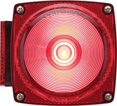 Seachoice STL009RSCH Marine Trailer Combination Tail Light Driver Side with License Plate Illuminator