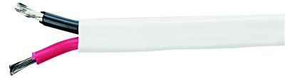 Seachoice 16/2 WHITE FLAT-RB-100 Tinned Copper Duplex Marine Cable - 16 AWG, 100 Feet
