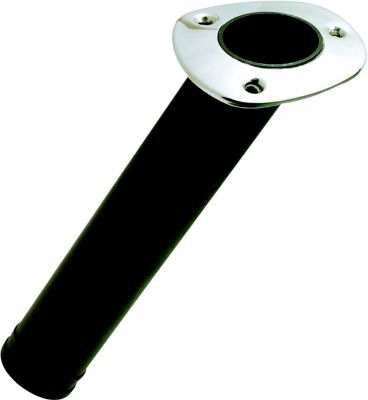 Seachoice 89221 Seachoice 30 Degree Plastic Rod Holder With Stainless Steel Flange