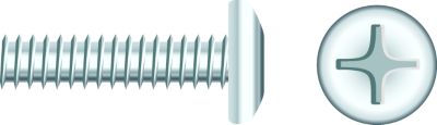 Seachoice RP-SC829CH  Chrome Plated SS Phillips Machine Screws - Pan Head, 1/4-20 x 2"