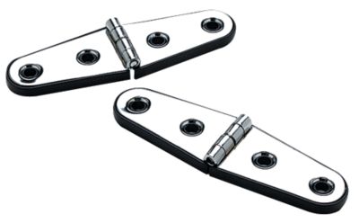 Seachoice 33851  Stainless Steel Strap Hinges With Base 4" x 1-1/16" (1 Pair Per Pack)
