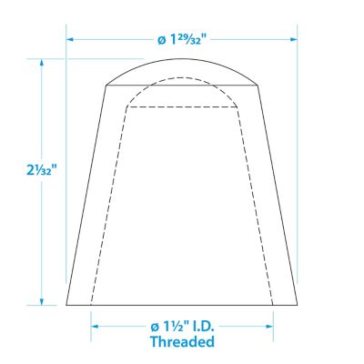 Seachoice 08521 Replacement Globe for All-Round Stern Light Anti-Glare