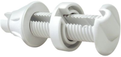 Seachoice 17921  Cable Thru Hull Fitting - White - 1/4" Slot, 1-1/4" Flange