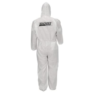 Seachoice 93121 SMS Breathable Disposable Paint Suit with Hood