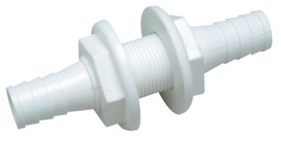 Seachoice 18201 Seachoice Double-Ended 3/4" x 3/4" Thru Hull Connector For Hose