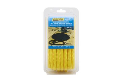 Seachoice 39901 Seachoice Double-Braid Nylon Dock Line w/ Eye Splice, Pre-Shrunk, Heat Stabilized, 3/8 In. X 20 Ft., Yellow