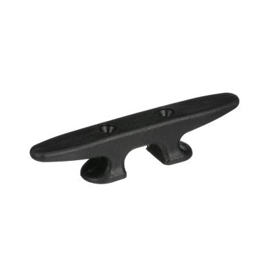 Seachoice 30841 8-Inch Plastic Open Base Boat Dock Cleat Black